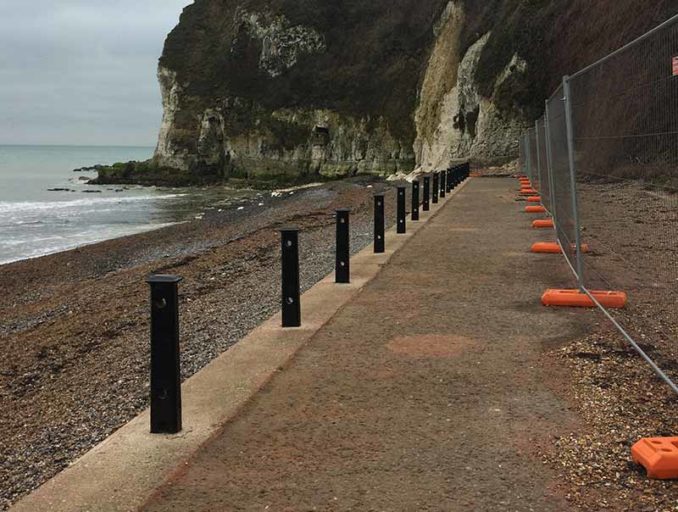 TJC Engineering project - St Margarets Bay for Dover District Council during shot